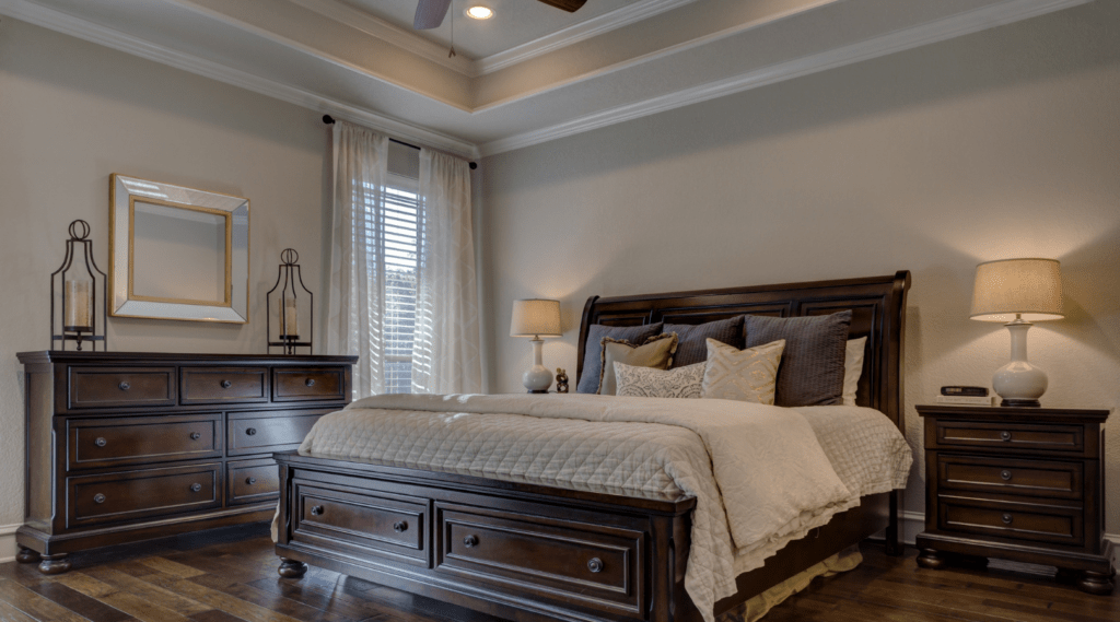 Newly painted bedroom using Behr's Scuff Defense_That1 painter