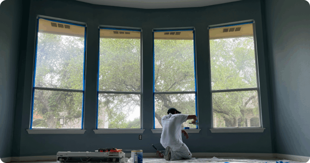 interior painting done by that 1 painter professional painting the trim to be sold