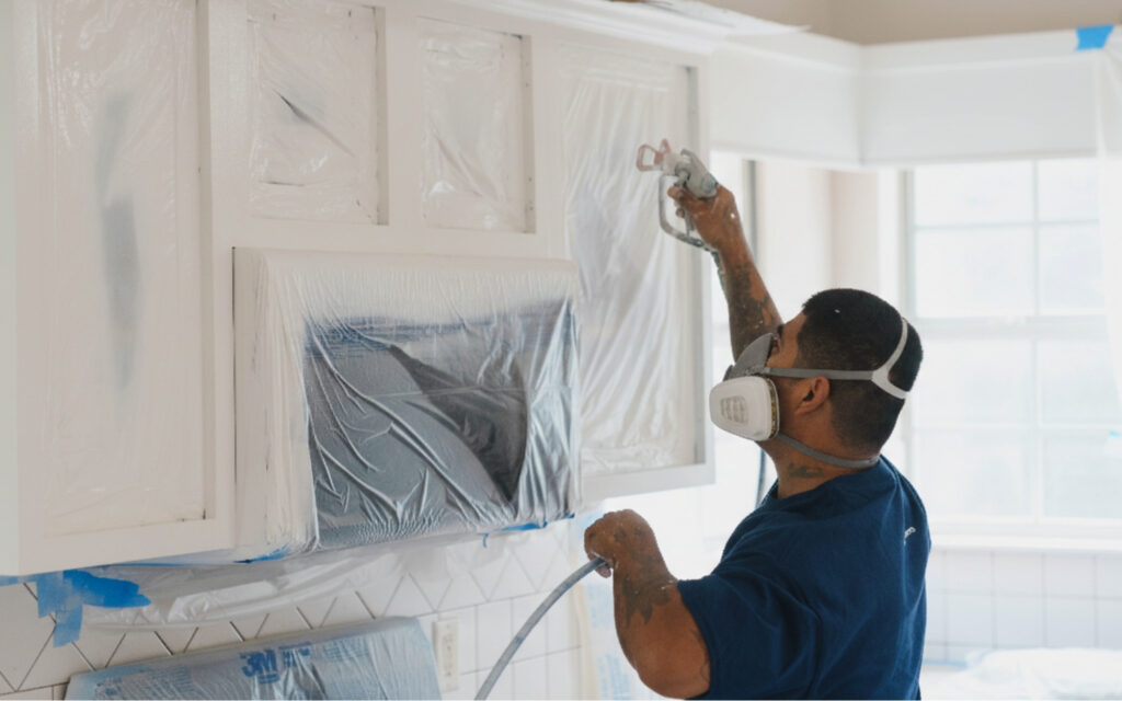 What Paint Is Best for Cabinets? 1 Cabinet painting 3